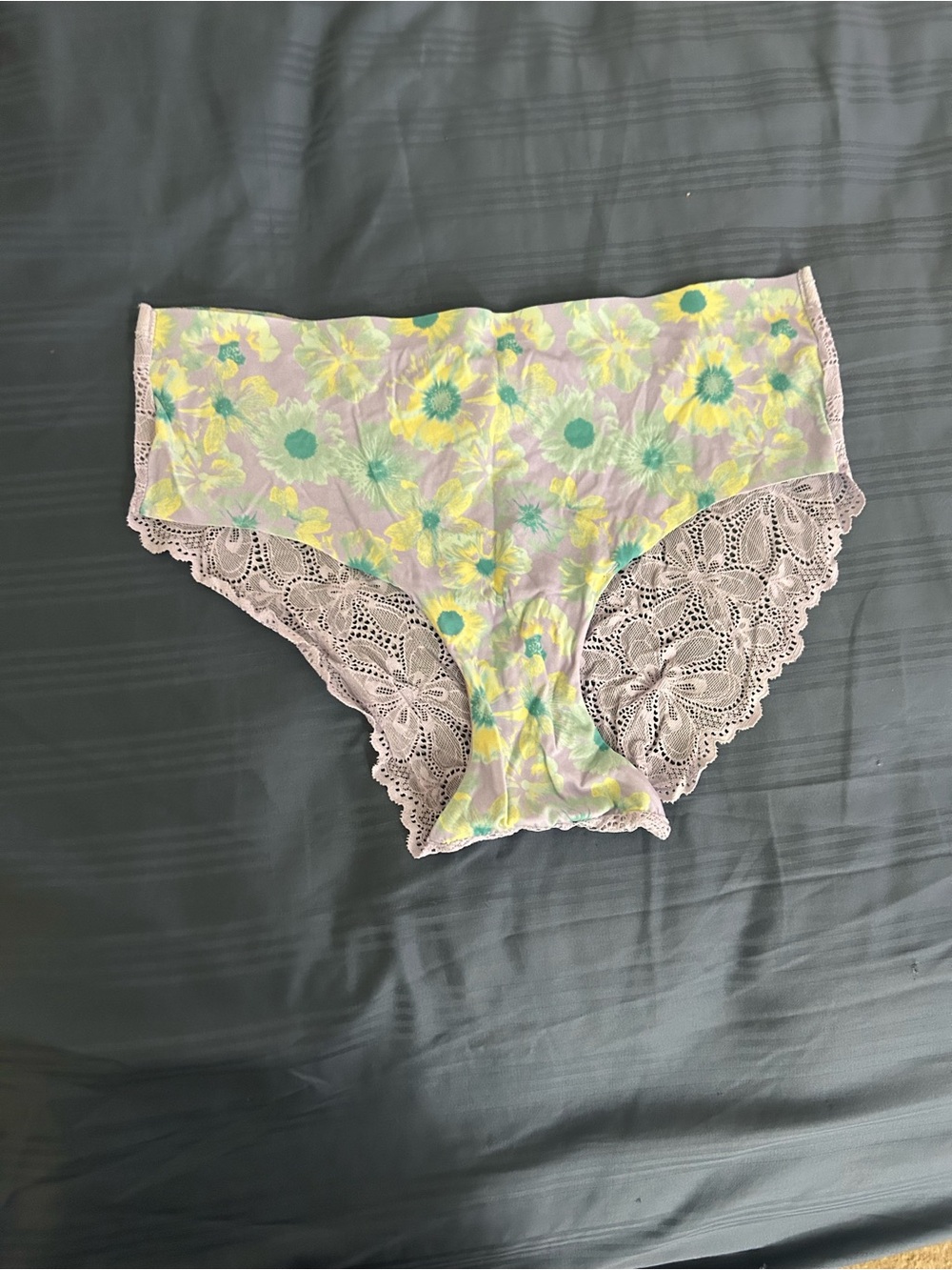 No Boundaries Lavender Floral Lace Hipster Panty